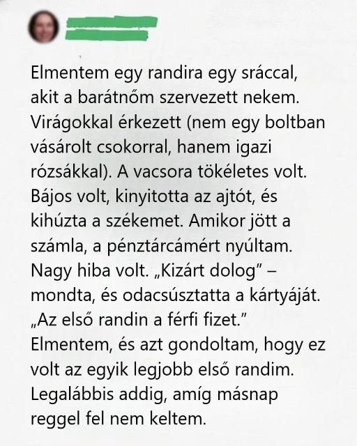 Amikor egy figyelmes randi vicces félreértéssé változott