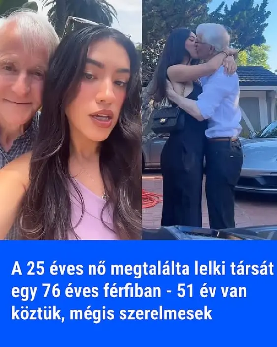 A 25 éves nő megtalálta lelki társát egy 76 éves férfiban – 51 év van köztük, mégis szerelmesek