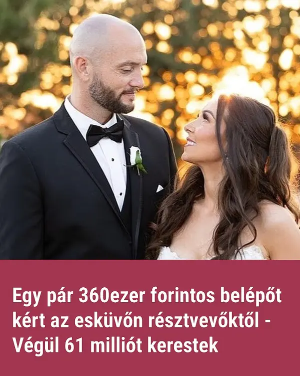 Belépőjegyes esküvő: a vendégek 360 ezerért mehetettek a lagziba, végül 63 milliót hozott a párnak