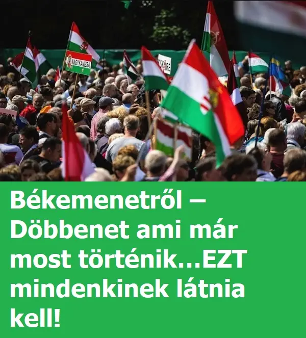 Most erkezett a Bekemenetrol Dobbenet ami mar most tortenik.EZT mindenkinek latnia kell