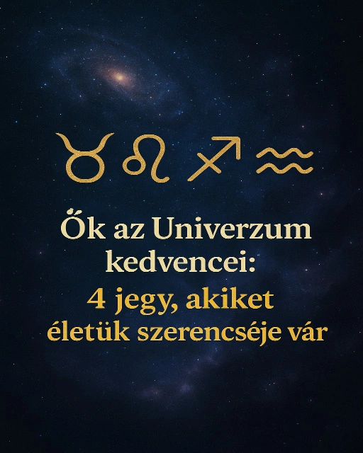 Ok az Univerzum kedvencei 4 jegy akiket eletuk szerencseje var