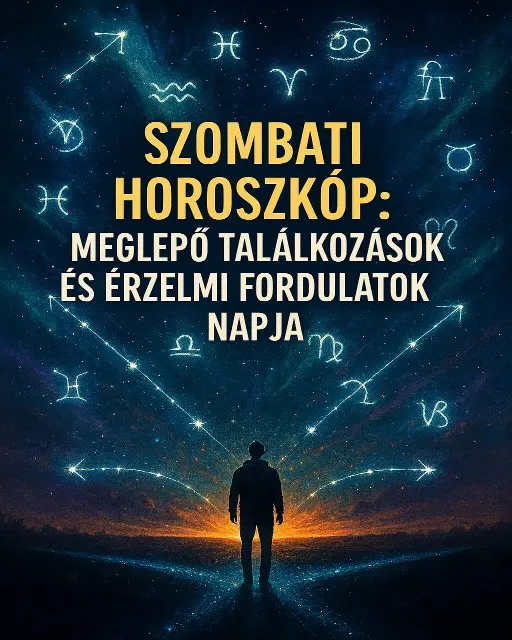 Szombati horoszkop meglepo talalkozasok es erzelmi fordulatok napja