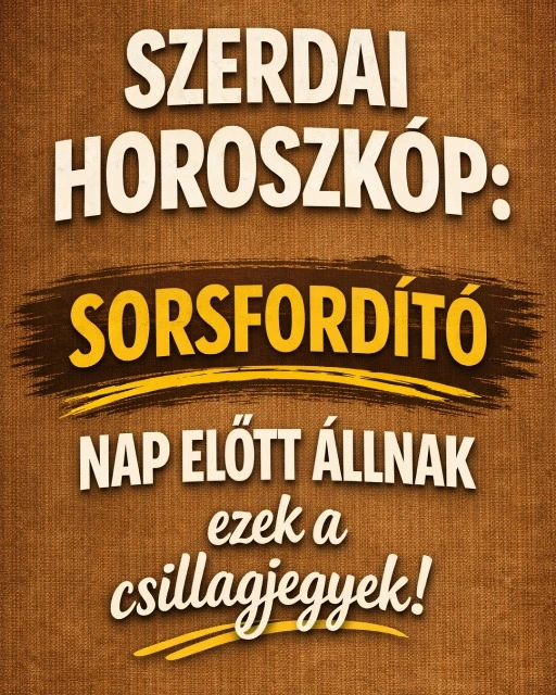 Szerdai horoszkóp: Sorsfordító nap előtt állnak ezek a csillagjegyek!