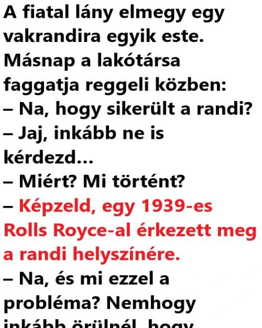 VICC A fiatal lany elmegy egy vakrandira