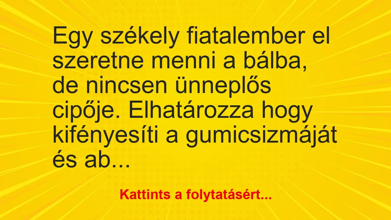 vicc egy szekely fiatalember